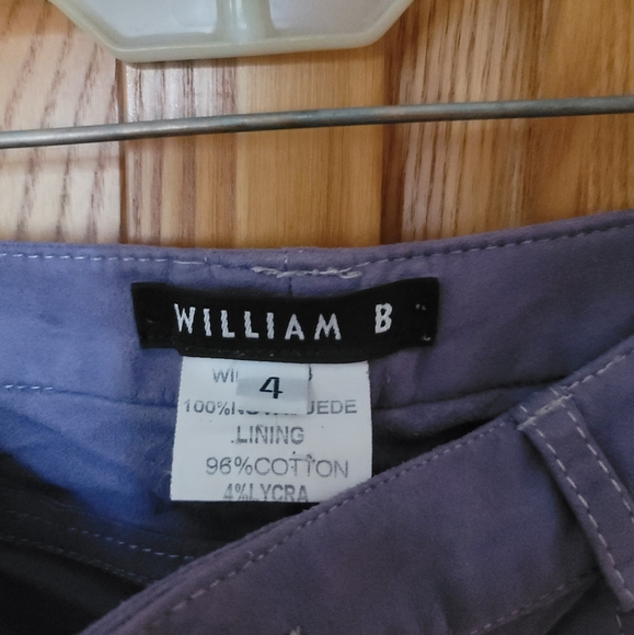 Vintage Purple suede cropped pants - Picture 2 of 4